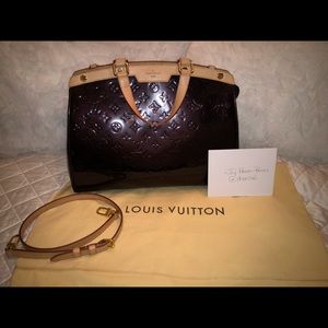 Louis Vuitton Brea GM Vernis Amarante Purse